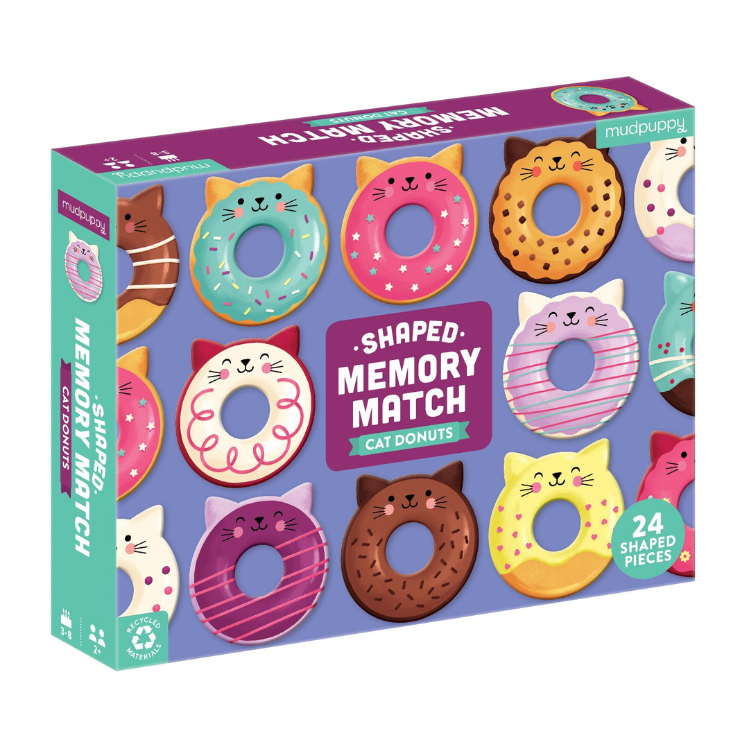 Cat Donuts Shaped Memory Match Game
