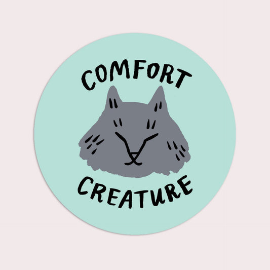 Comfort Creature Vinyl Cat Sticker