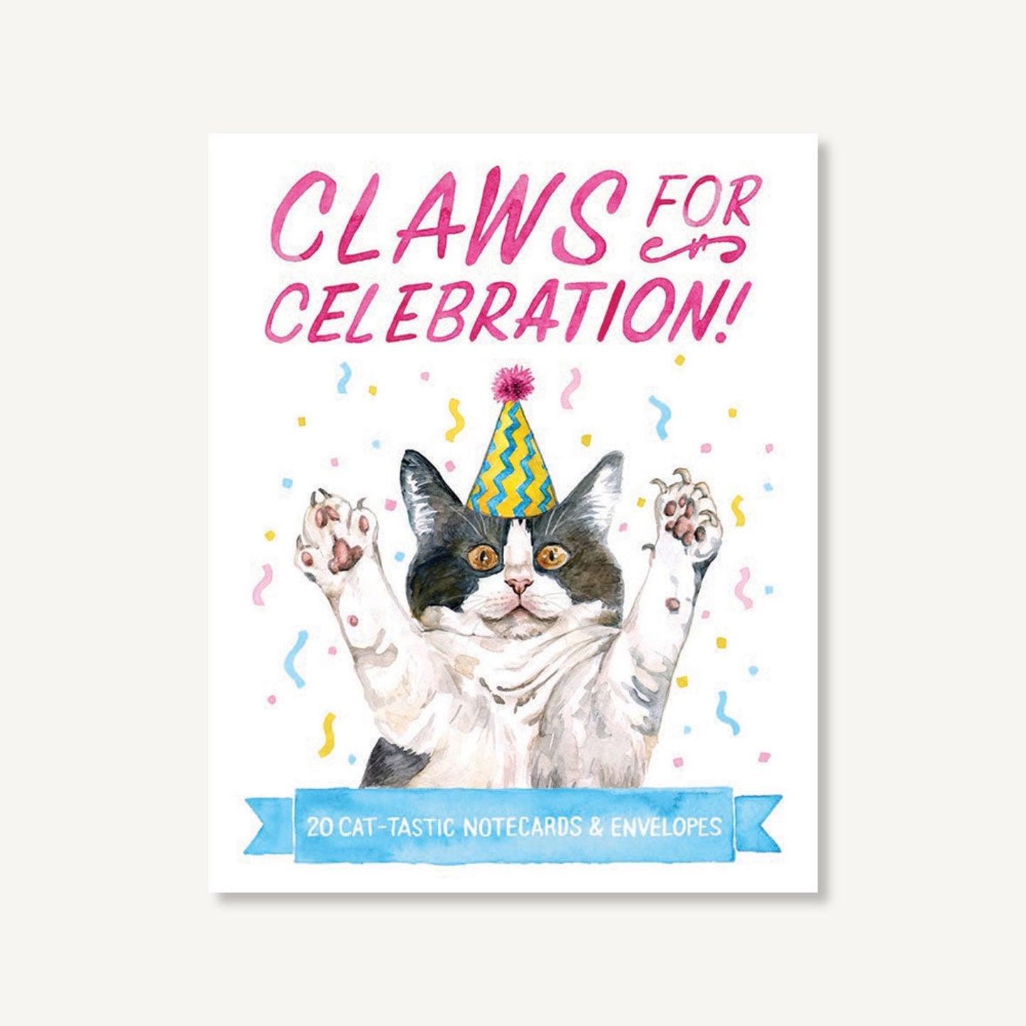 Claws for Celebration! 20 Cat-Tastic Notecards & Envelopes