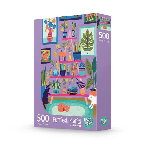 Purrfect Plants 500pc Cat Puzzle