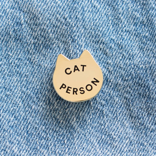 Cat Person Enamel Pin