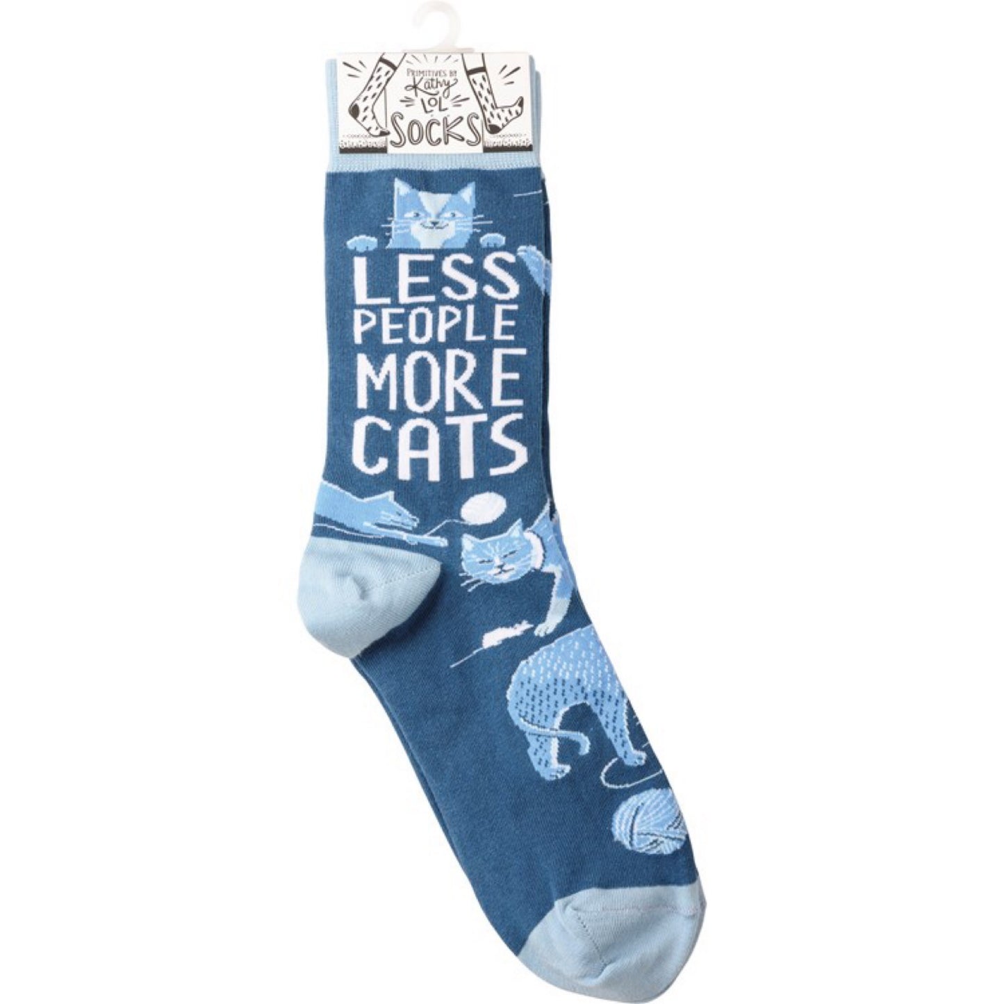 Less People More Cats Unisex Socks (One Size Fits Most)