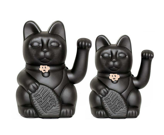 Lucky Cat Maneki Neko Figurine (Black)