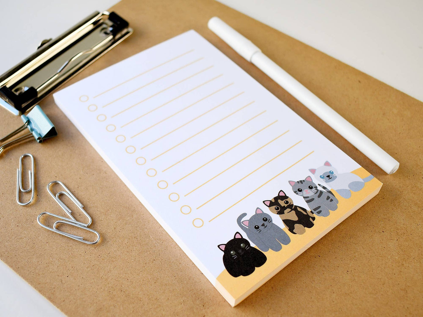 Cute Cats To Do List Notepad