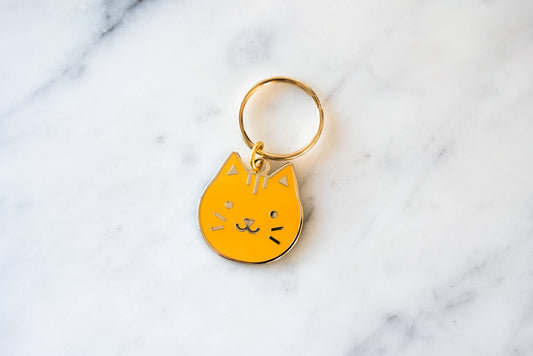 Orange Cat Keychain
