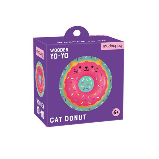 Cat Donut Wooden Yo-Yo