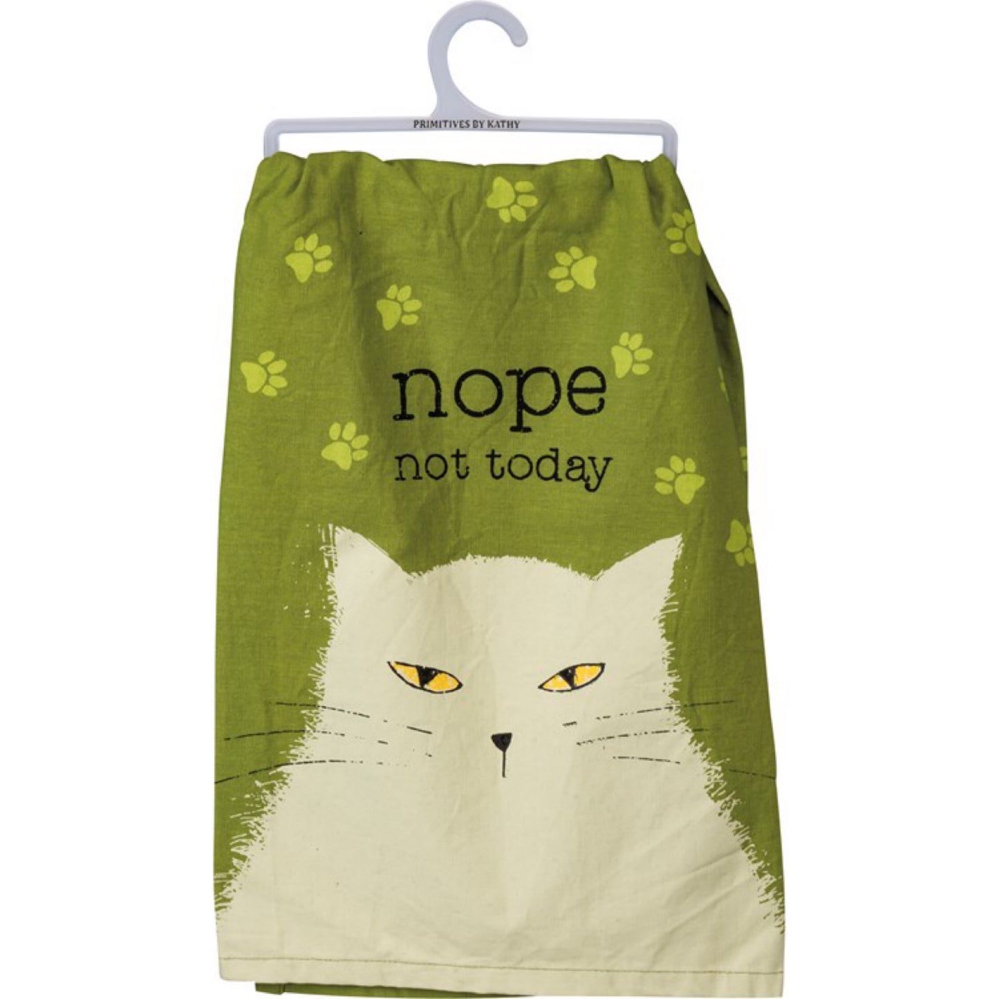 Nope Not Today Cat Tea Towel