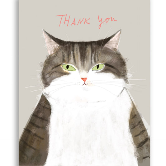 Thank You Gray Cat Card