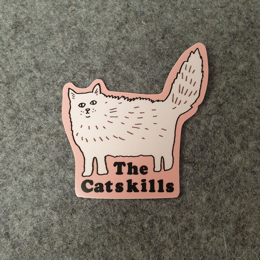 Catskills Cat Sticker (Pink)