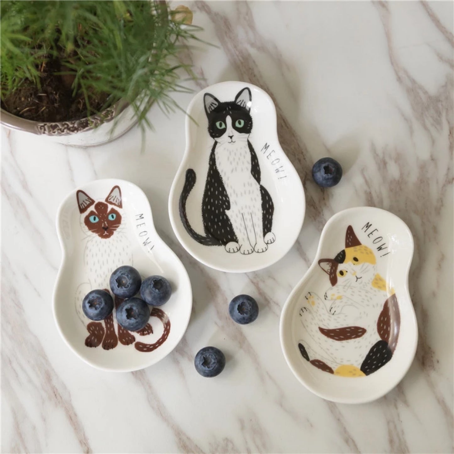 Meow! Porcelain Mini Cat Dish Tray (choose from 3 designs)