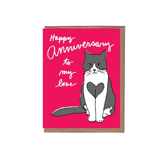 Cat Anniversary Card