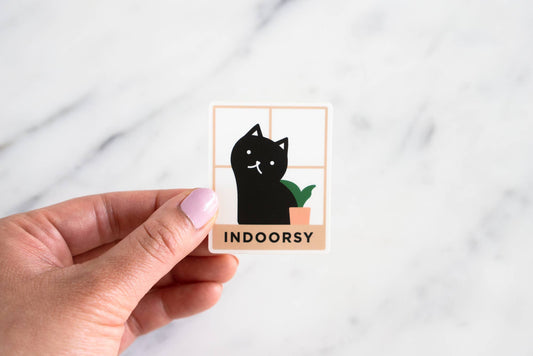Indoorsy Cat Sticker