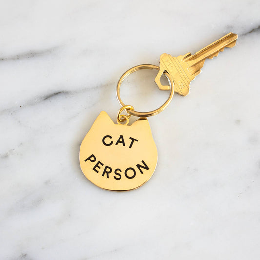 Cat Person Keychain