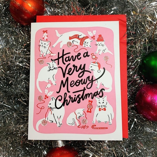 Have a Very Meowy Christmas Cat Card