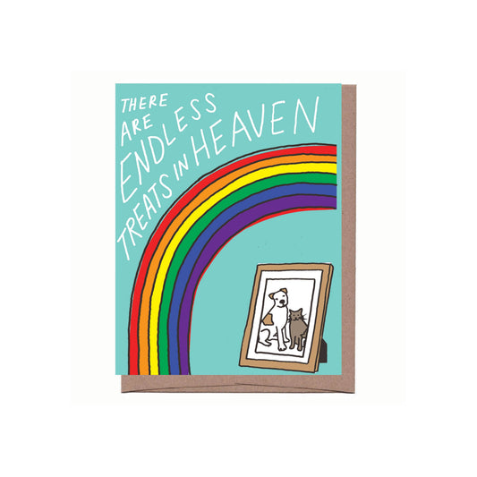 There are Endless Treats in Heaven Pet Sympathy Card