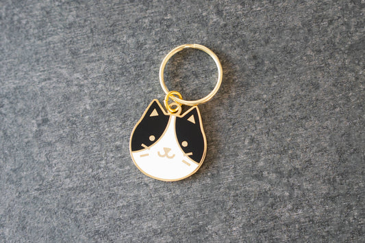 Tuxedo Cat Keychain