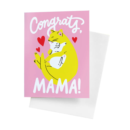 Congrats, Mama! Cat Card