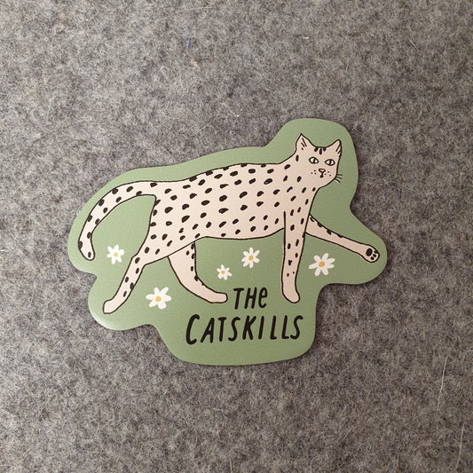 Catskills Cat Magnet (Green)