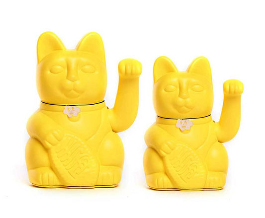 Lucky Cat Maneki Neko Figurine (Yellow)
